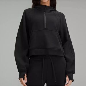 Lululemon Scuba Oversized Cropped Half Zip Hoodie